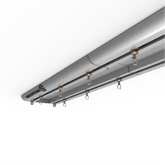 Stick & Screw Double Curtain Rail Tracks for Ceiling & Wall Mounting