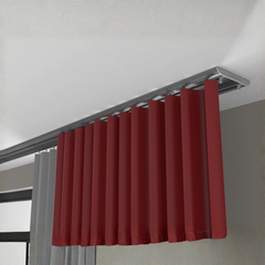 Stick & Screw Double Curtain Rail Tracks for Ceiling & Wall Mounting