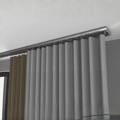 Stick & Screw Double Curtain Rail Tracks for Ceiling & Wall Mounting