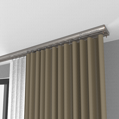 Stick & Screw Double Curtain Rail Tracks for Ceiling & Wall Mounting