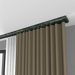 Stick & Screw Double Curtain Rail Tracks for Ceiling & Wall Mounting