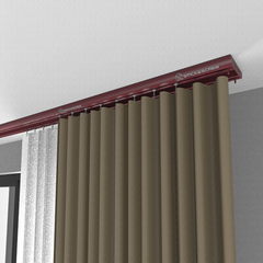 Stick & Screw Double Curtain Rail Tracks for Ceiling & Wall Mounting
