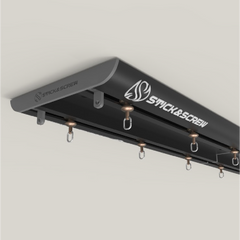 Stick & Screw Double Curtain Rail Tracks for Ceiling & Wall Mounting