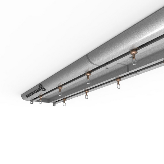 Stick & Screw Double Curtain Rail Tracks for Ceiling & Wall Mounting 1080