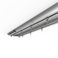 Stick & Screw Double Curtain Rail Tracks for Ceiling & Wall Mounting