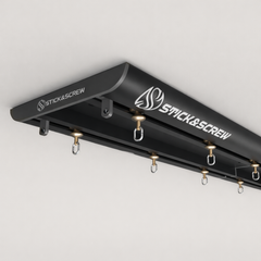 Stick & Screw Double Curtain Rail Tracks for Ceiling & Wall Mounting